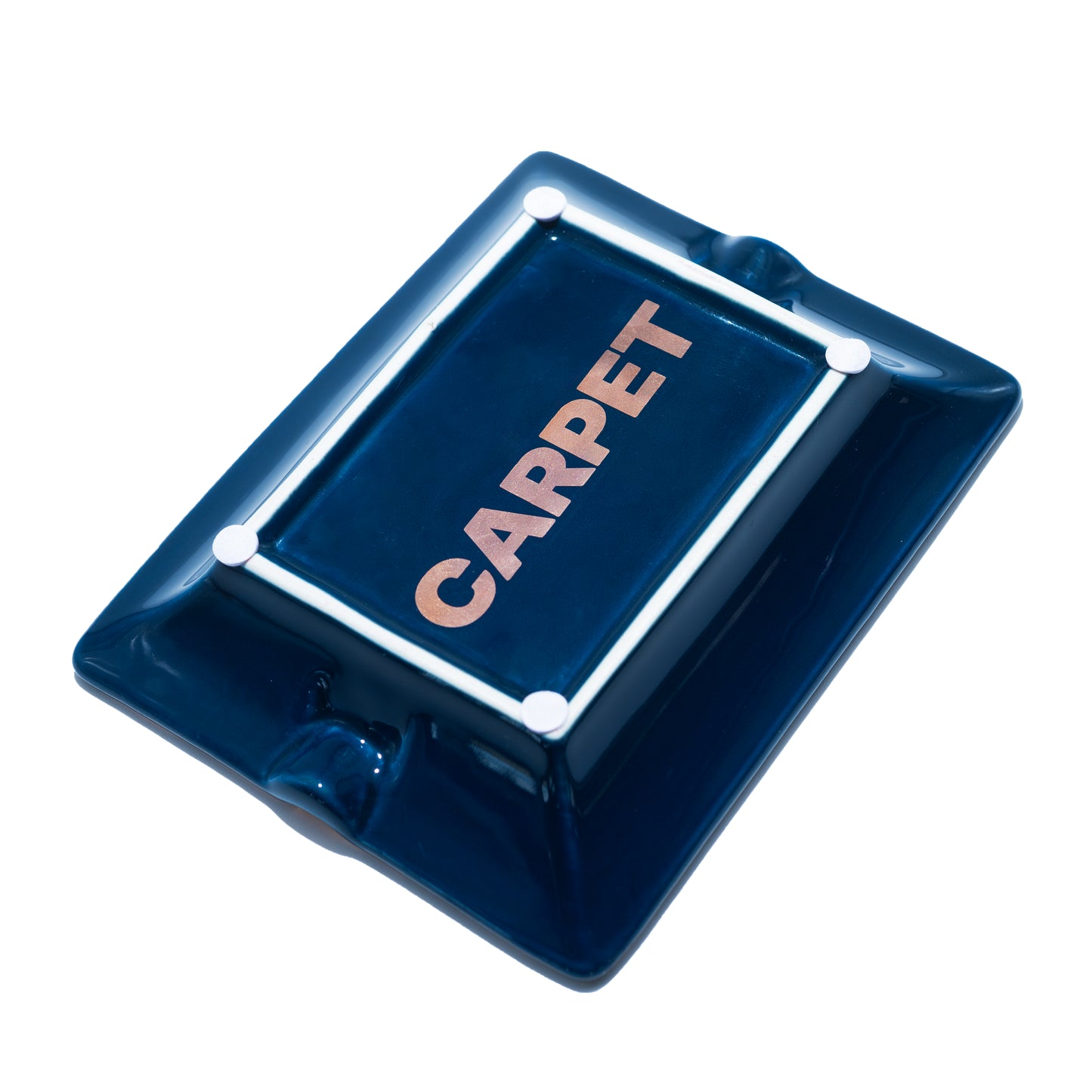 Carpet Company C-Star Ceramic Ash Tray - Navy Blue