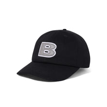 Load image into Gallery viewer, Butter Goods B Logo 6 Panel Cap - Black