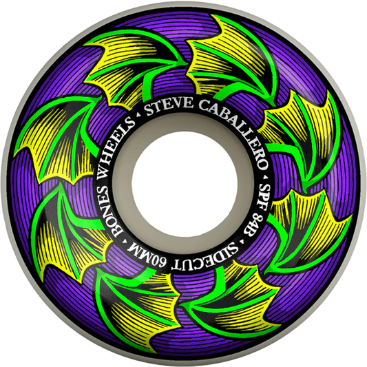 Bones Cab Bat Wings Sidecuts SPF Wheels - 84B 60mm