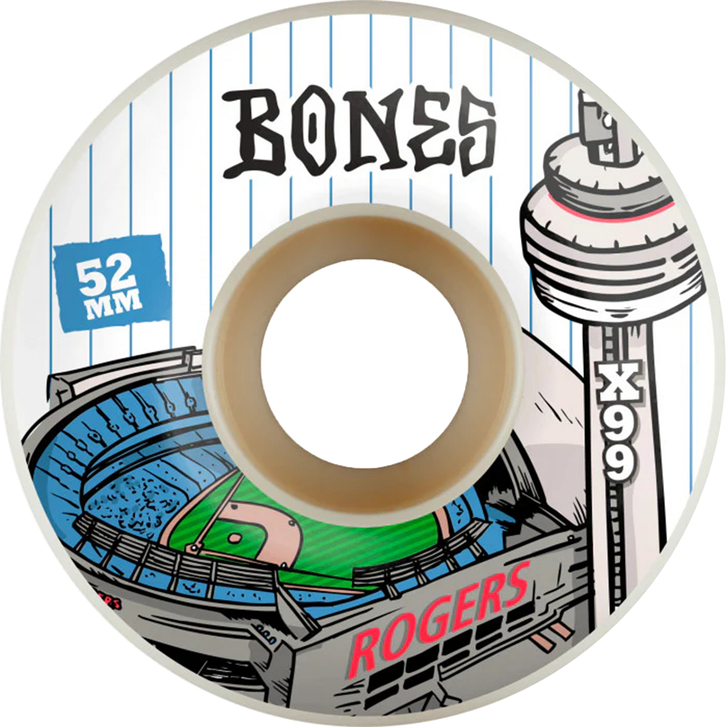 Bones Rogers Centre Standard X-Formula Wheels - 99A 52mm V1