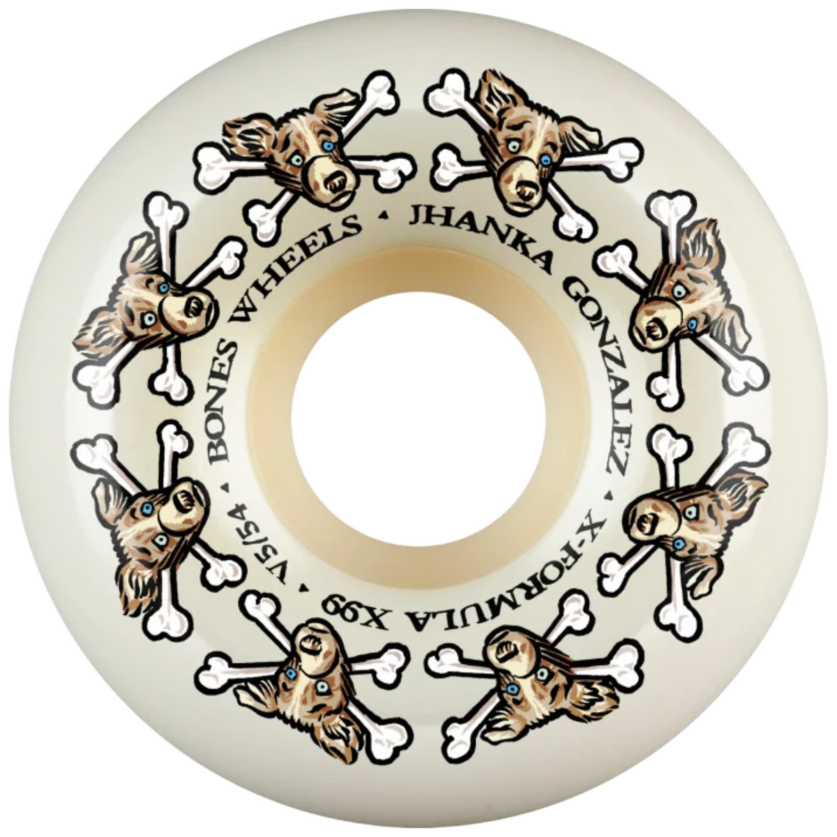 Bones X-Formula Jhanka Vato Dog Sidecuts Wheels - 99A 54MM V5