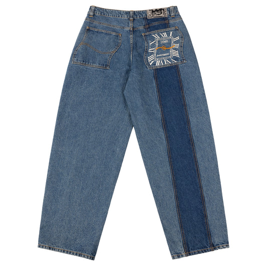 Dime Baggy Denim Pants - Knowtomatic Blue
