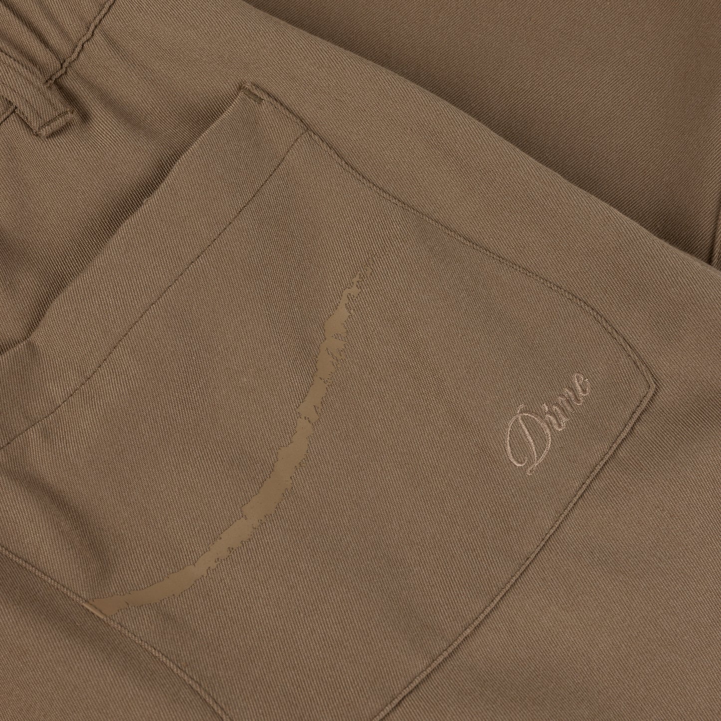 Dime Pleated Twill Pants - Camel