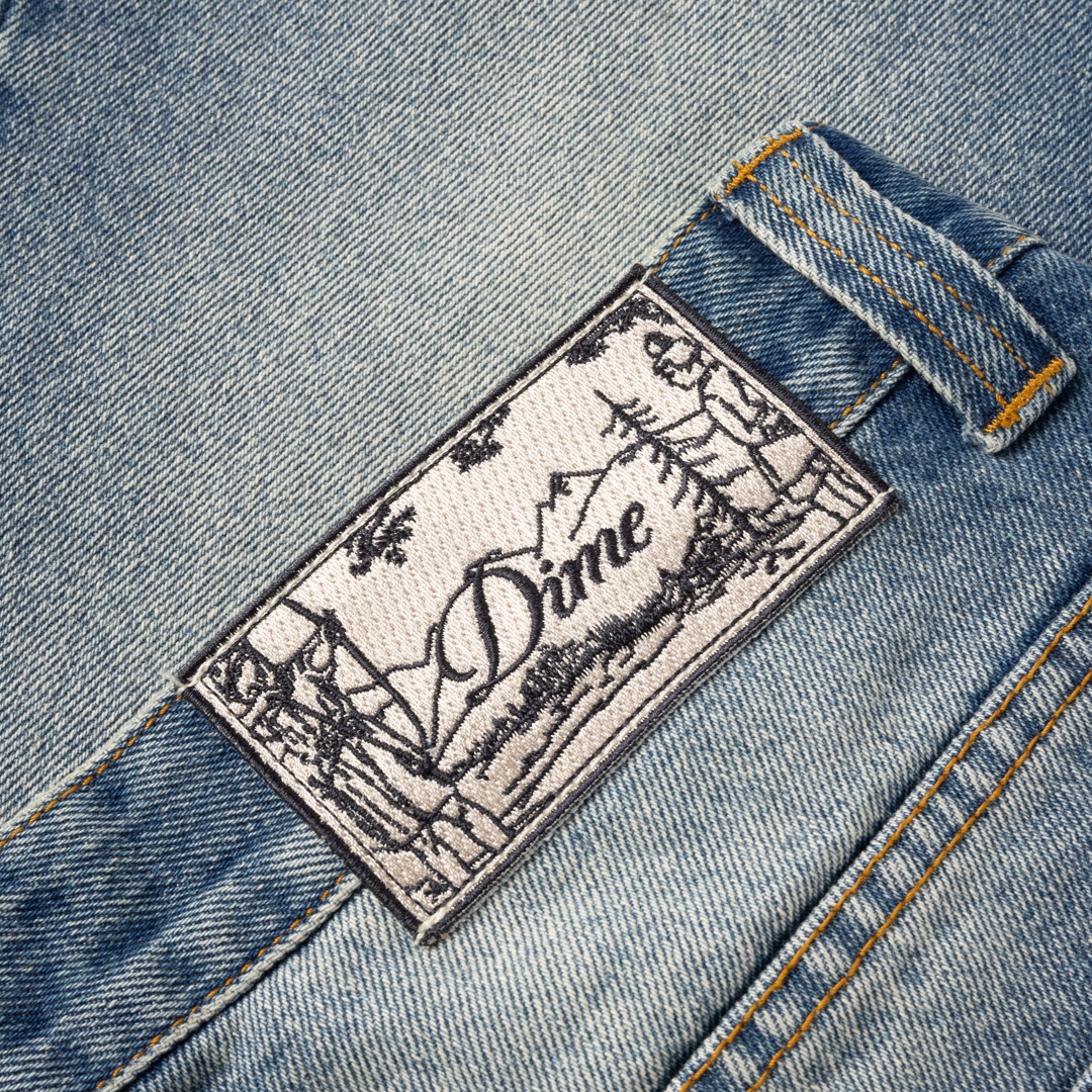 Dime Relaxed Denim Pants - Sandblasted Indigo