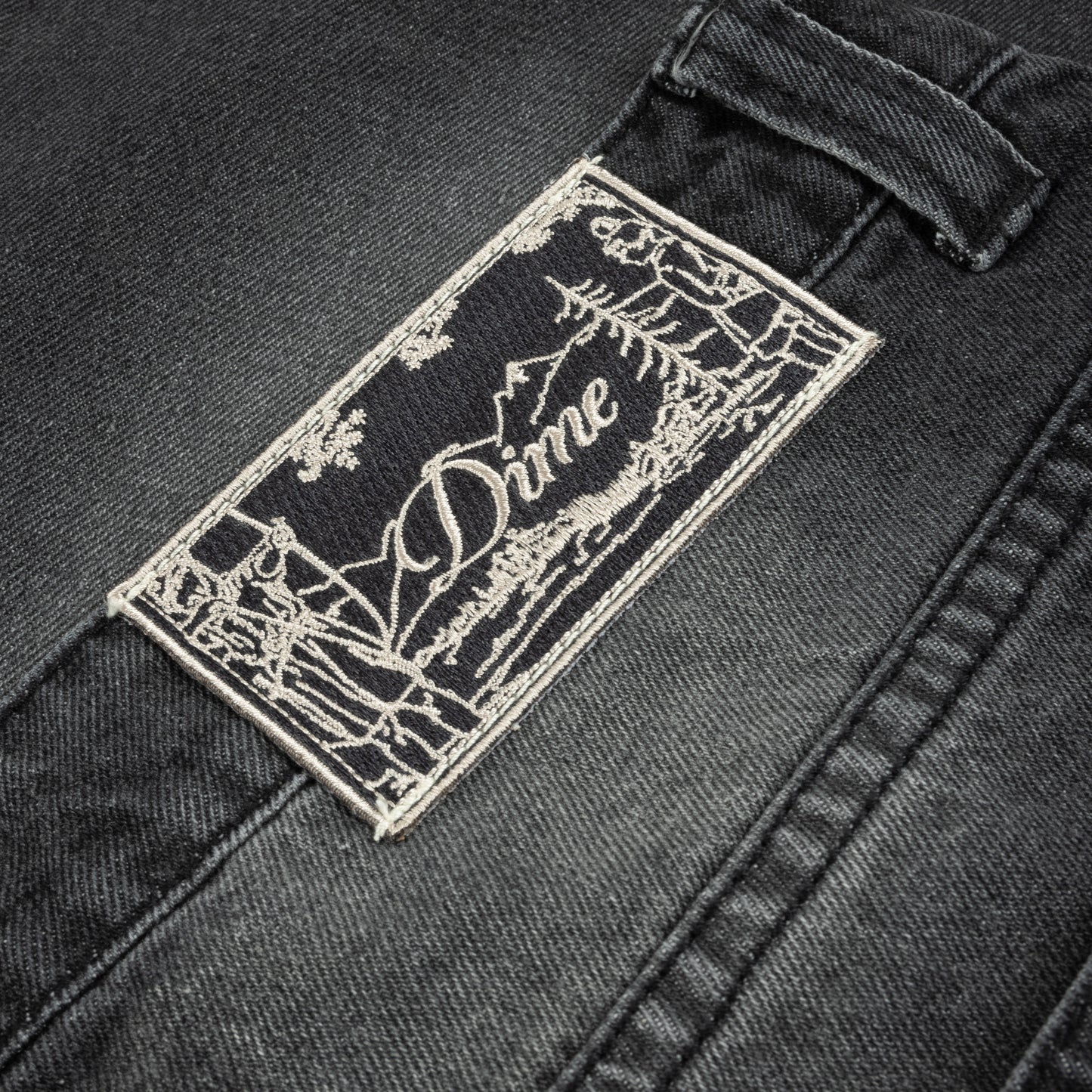 Dime Carpenter Denim Shorts - Sandblasted Black