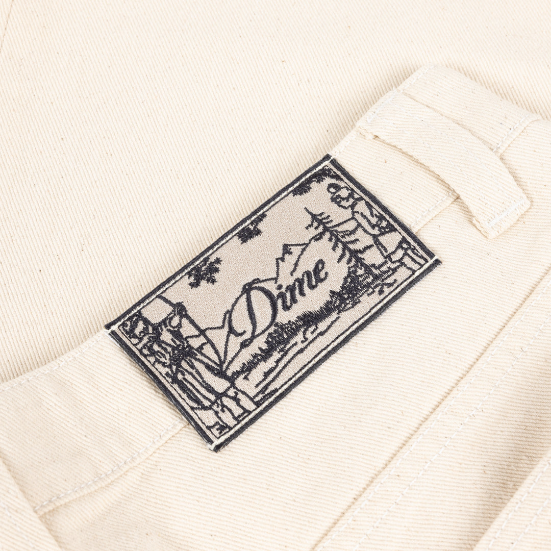 Dime Relaxed Denim Pants - Natural