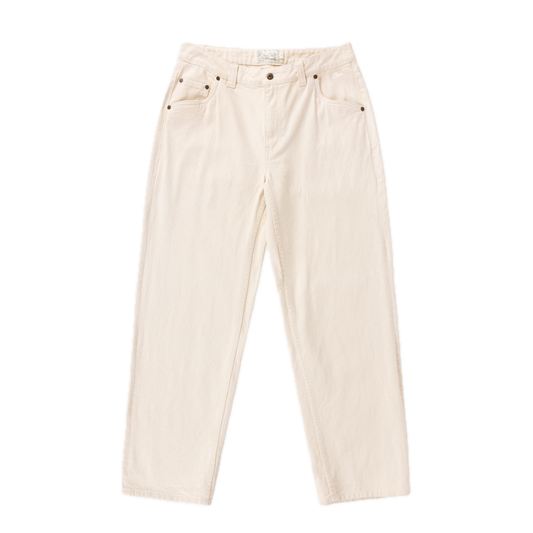 Dime Relaxed Denim Pants - Natural