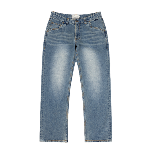 Dime Straight Denim Pants - Sandblasted Indigo