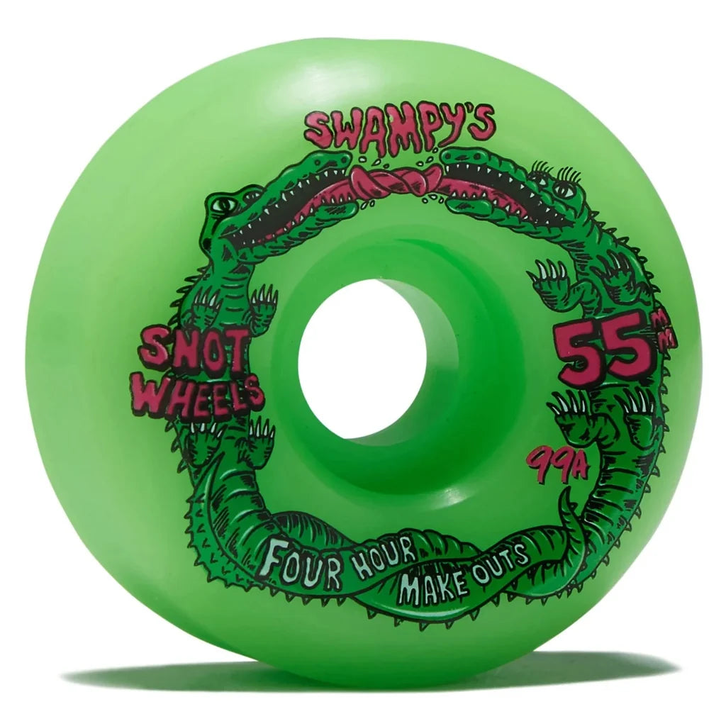 Snot Swampy Four Hour Neon Green Conical Wheels - 99A 55mm