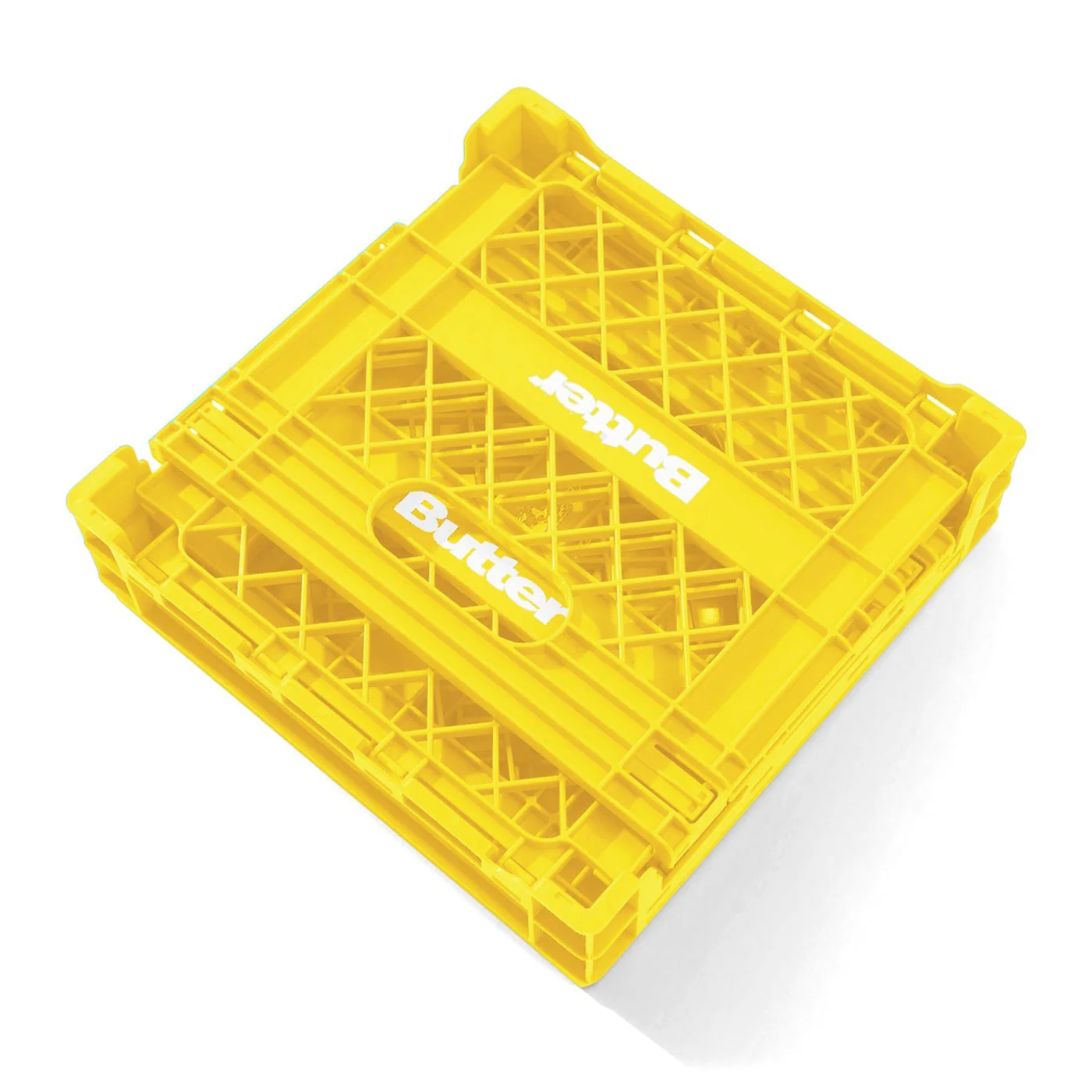 Butter Goods Collapsable Record Crate - Yellow