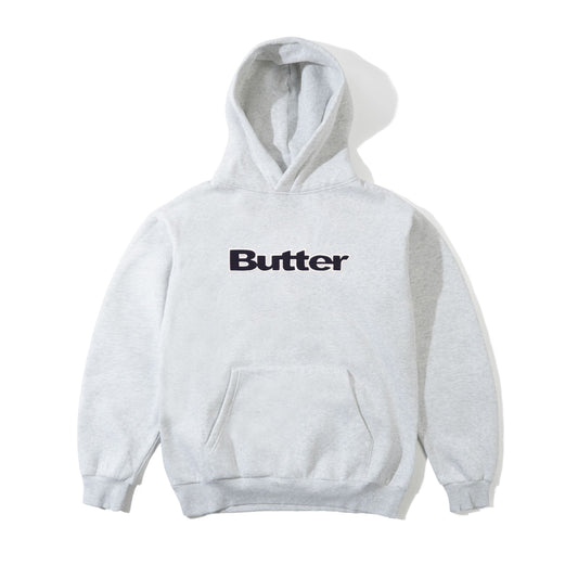 Butter Goods Ripstop Logo Applique Hoodie - Ash