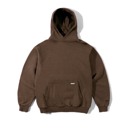 Butter Goods Basic Hoodie (Pocket Logo) - Washed Brown