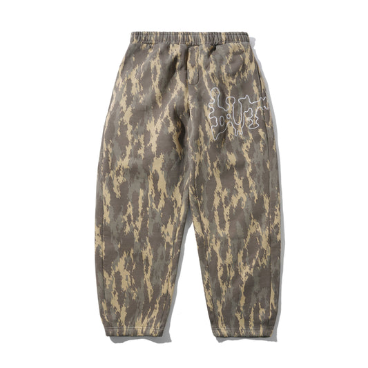 Butter Goods Blotch Fleece Pants - Washed Camo