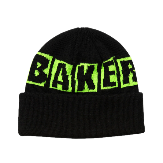 Baker Brand Logo Beanie - Black/Green