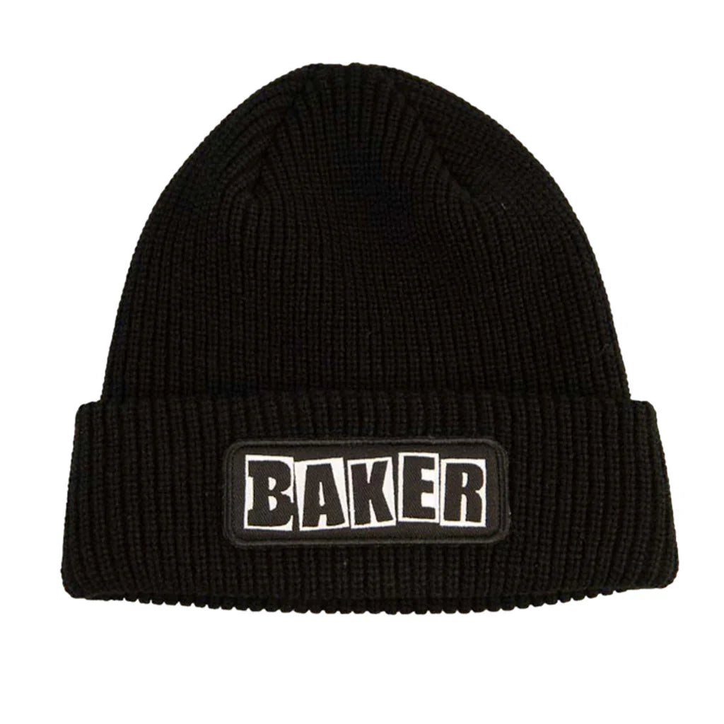 Baker Brand Logo Patch Beanie - Black