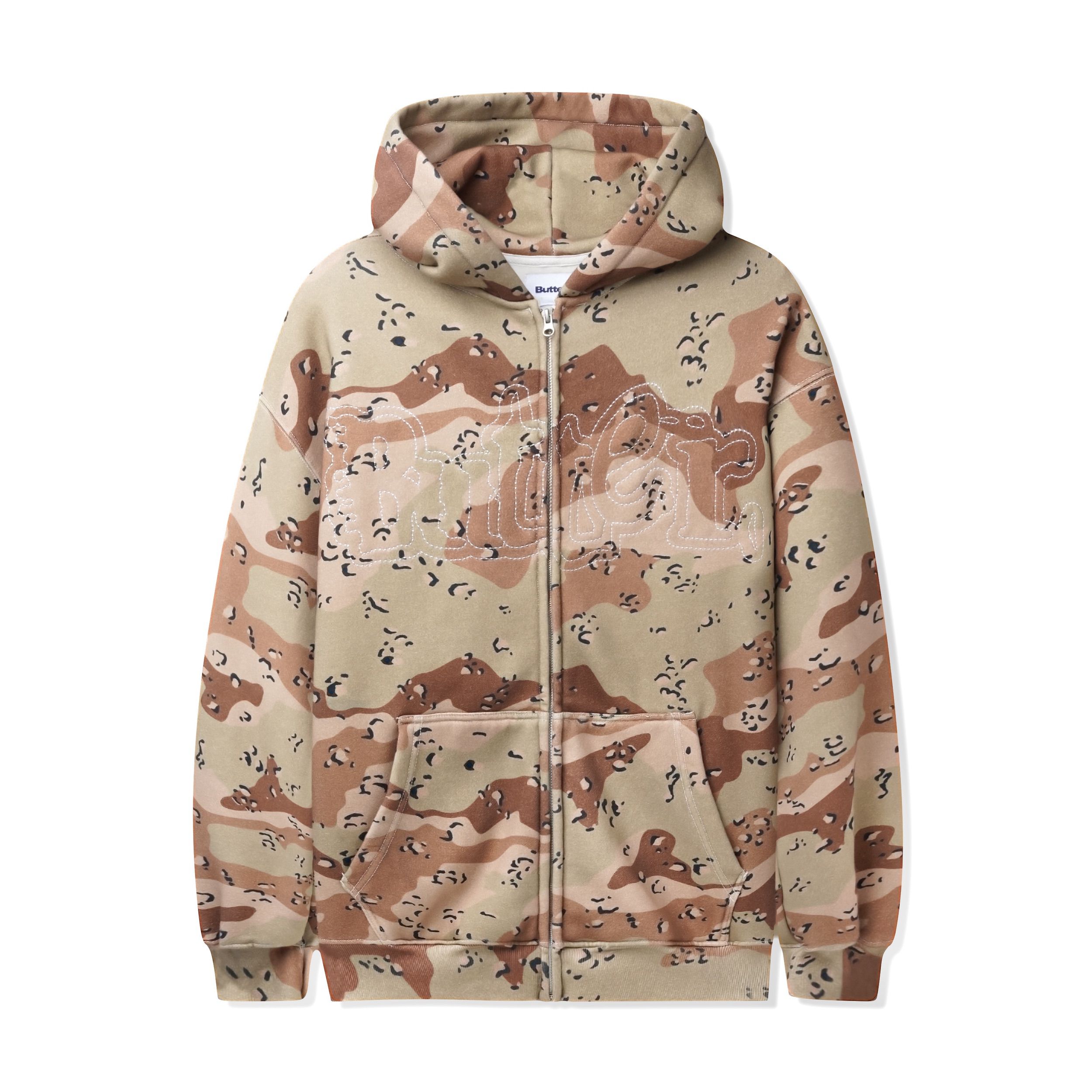 Butter Goods Breakdown Zip-Thru Hoodie - Desert Camo – Ninetimes
