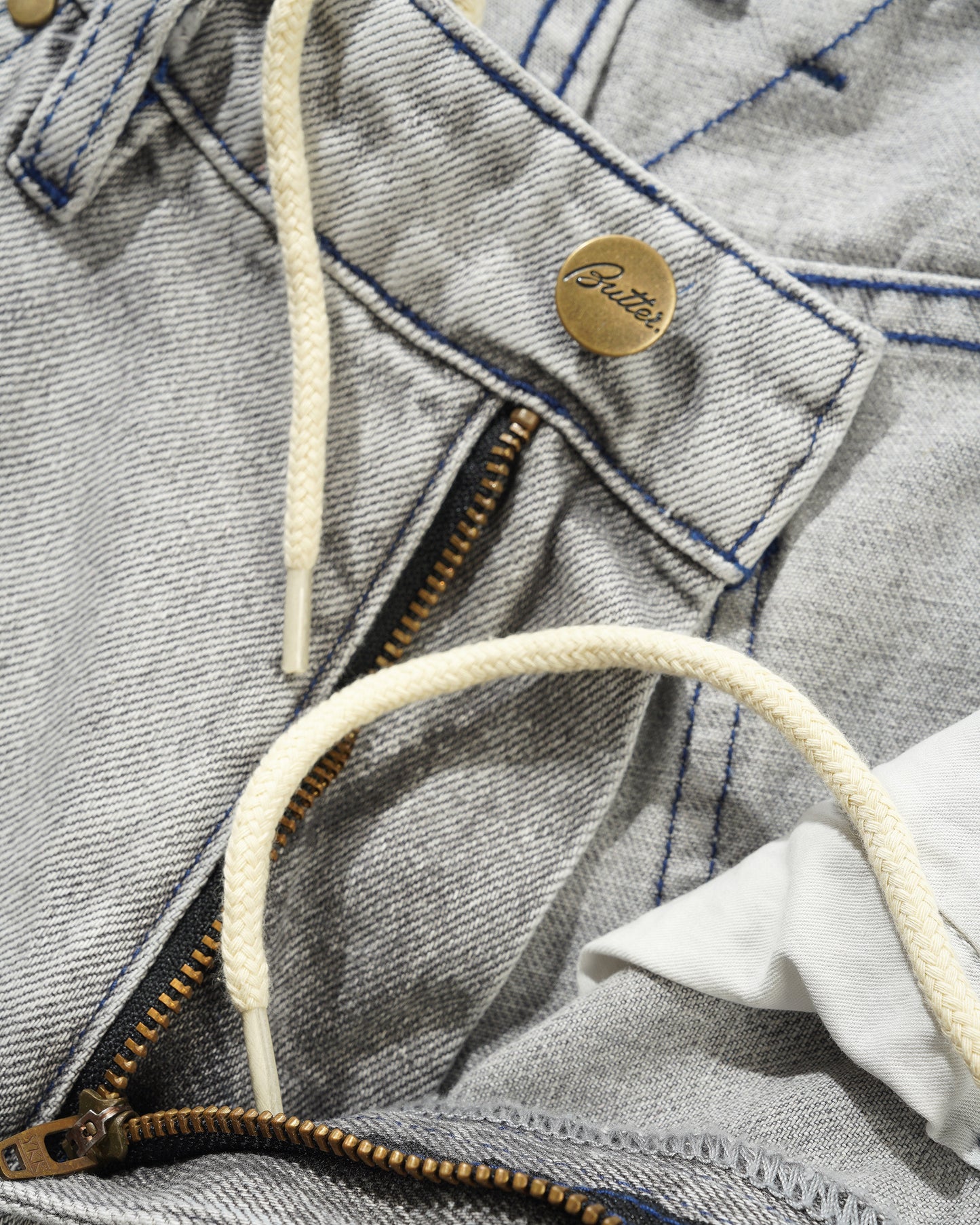 Butter Goods Bronco Denim Jeans - Washed Grey