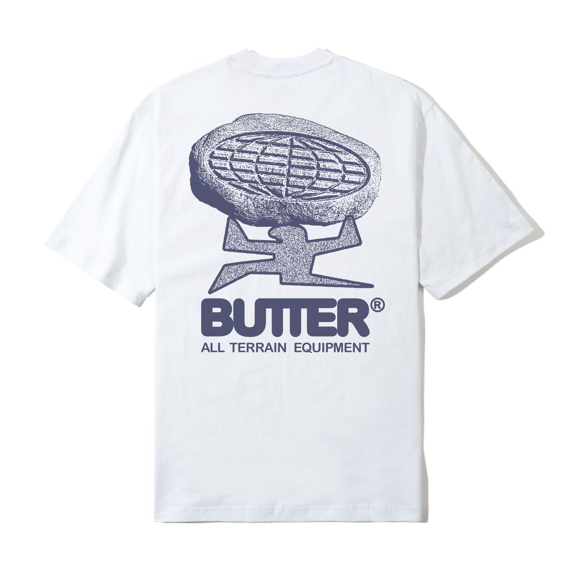 Butter Goods Terrain Tee - White (Blue Print)