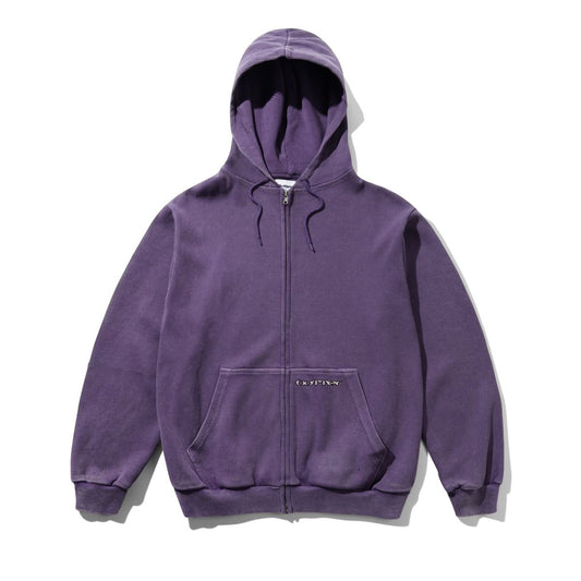 Butter Goods Waffle Zip-Thru Hoodie - Urchin Overdye