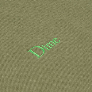 Dime Classic Small Logo Crewneck - Army Green