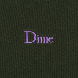 Dime Classic Small Logo Crewneck - Forest Green