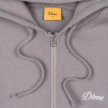 Load image into Gallery viewer, Dime Cursive Small Logo Zip Hoodie - Taupe