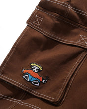 Load image into Gallery viewer, Cash Only Aleka Cargo Jeans - Brown