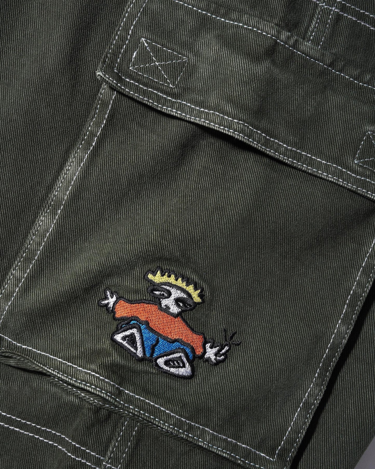 Cash Only Aleka Cargo Jeans - Washed Army