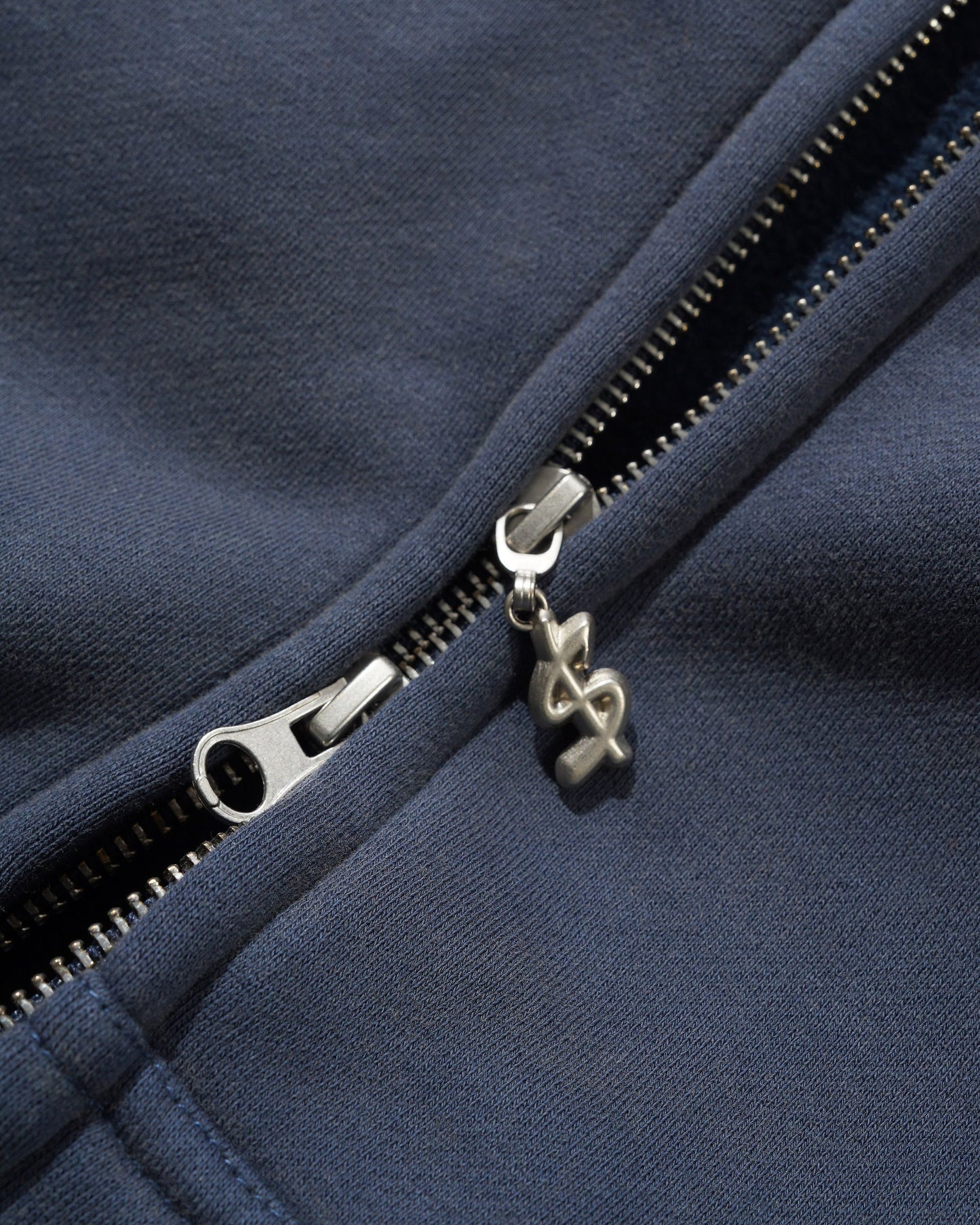 Cash Only Campus Zip Hoodie - Washed Navy
