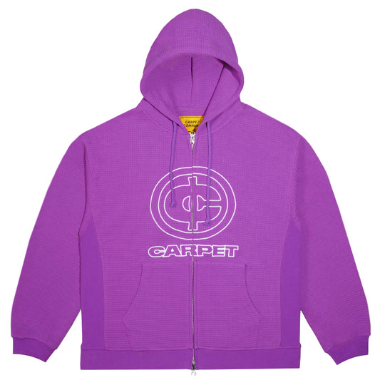 Carpet Company Cent Thermal Zip Hoodie - Purple