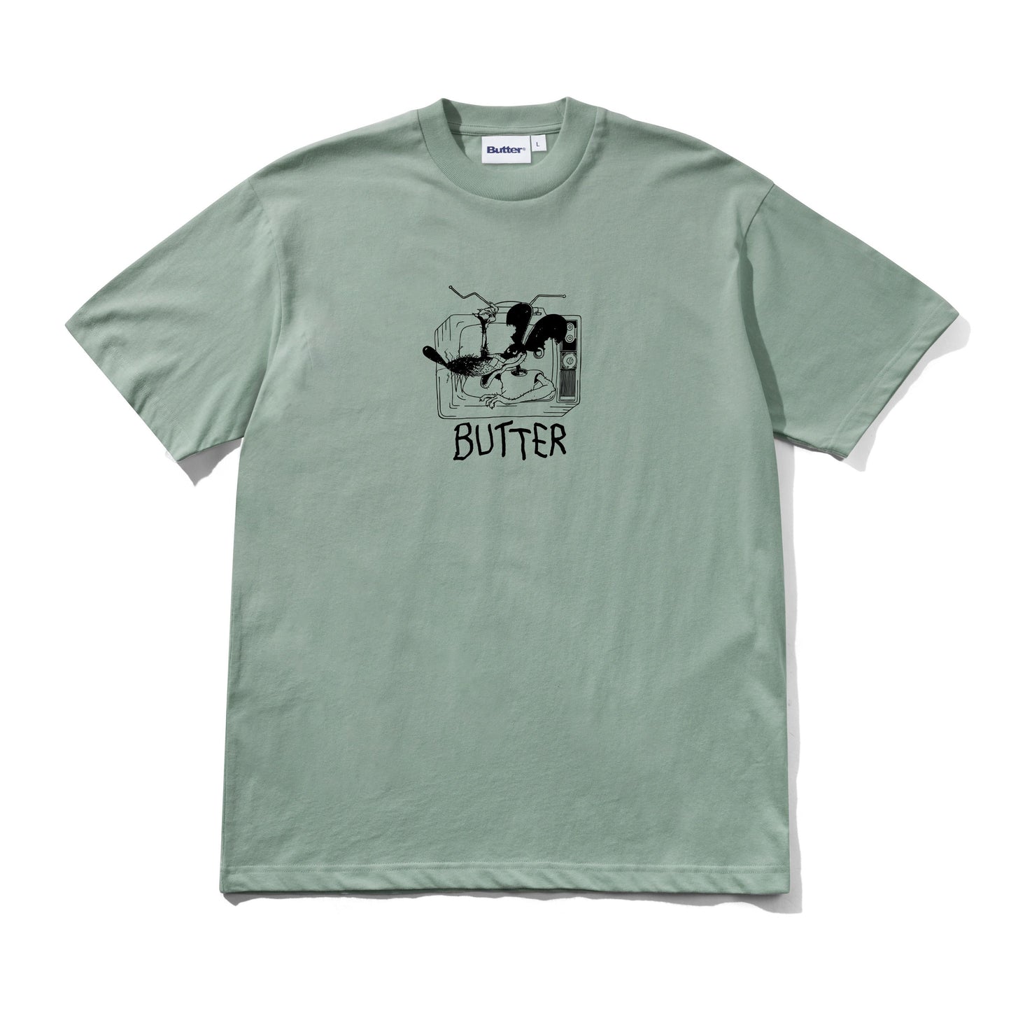 Butter Goods Channel Tee - Dull Mint