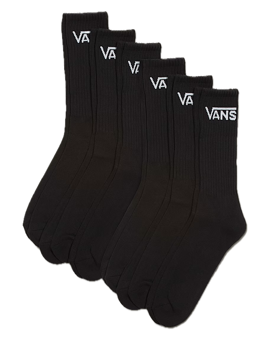 Vans Classic Crew Sock 6-pack - Black