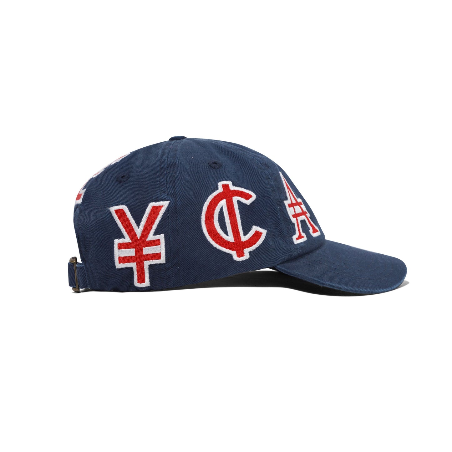 Cash Only Currency 6 Panel Cap - Navy