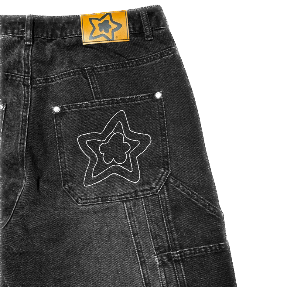 Star Team Seam Jeans - Black