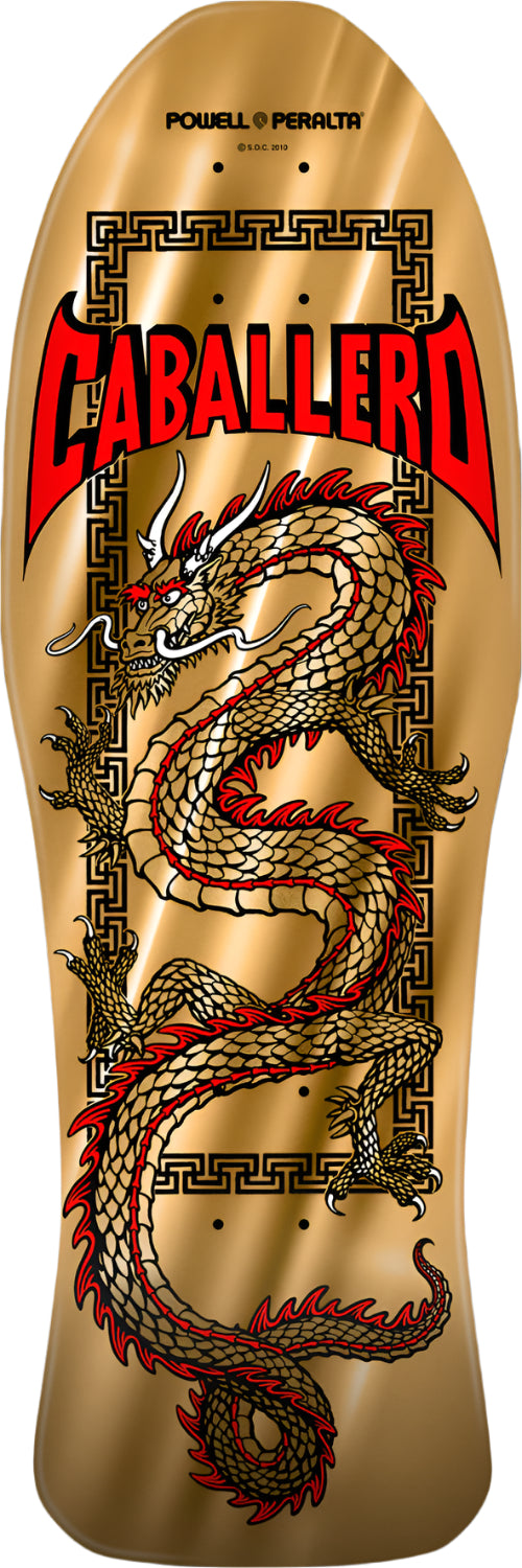 Powell-Peralta Cab Chinese Dragon Gold Foil 22 Deck - 10.0