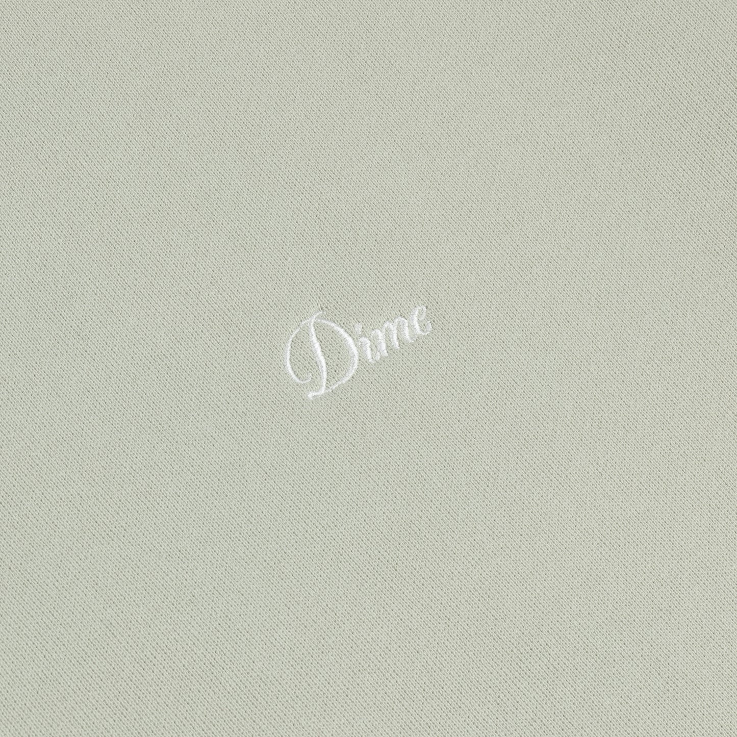 Dime Cursive Small Logo Hoodie - Charcoal Moss