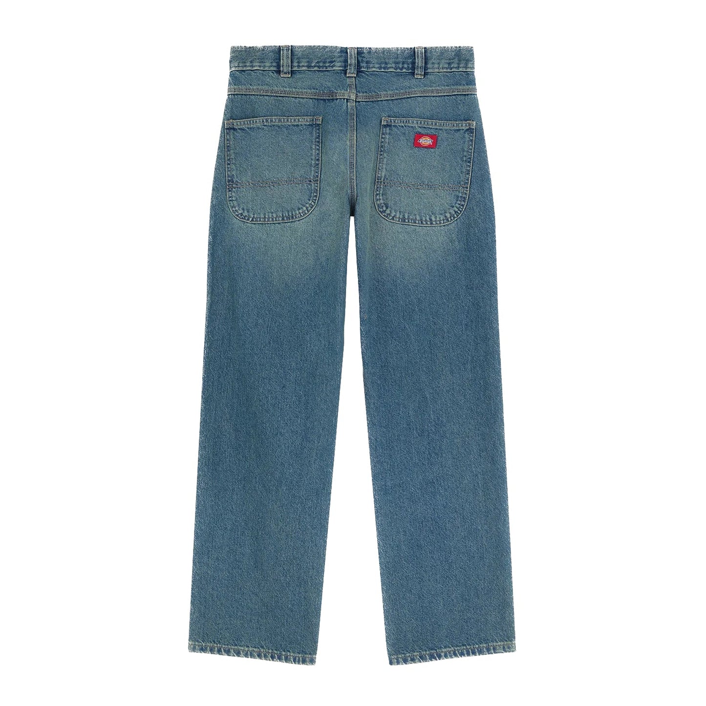 Dickies 954 Relaxed Straight Work Jeans - Khaki Tinted Blue