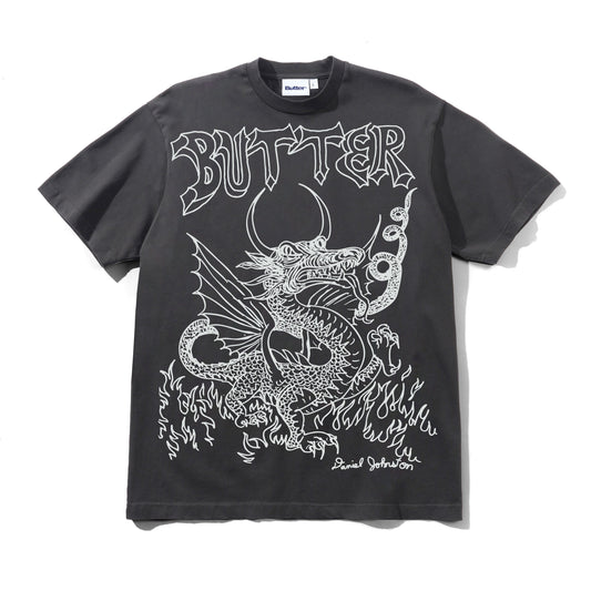 Butter Goods x Daniel Johnston Dragon Tee - Washed Black