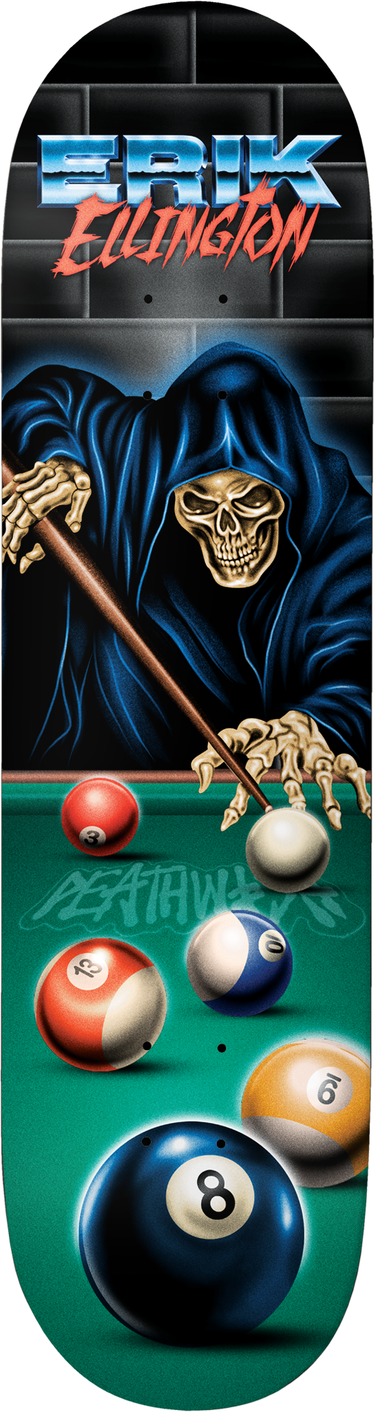 Deathwish Ellington Pool Reaper Deck - 8.25