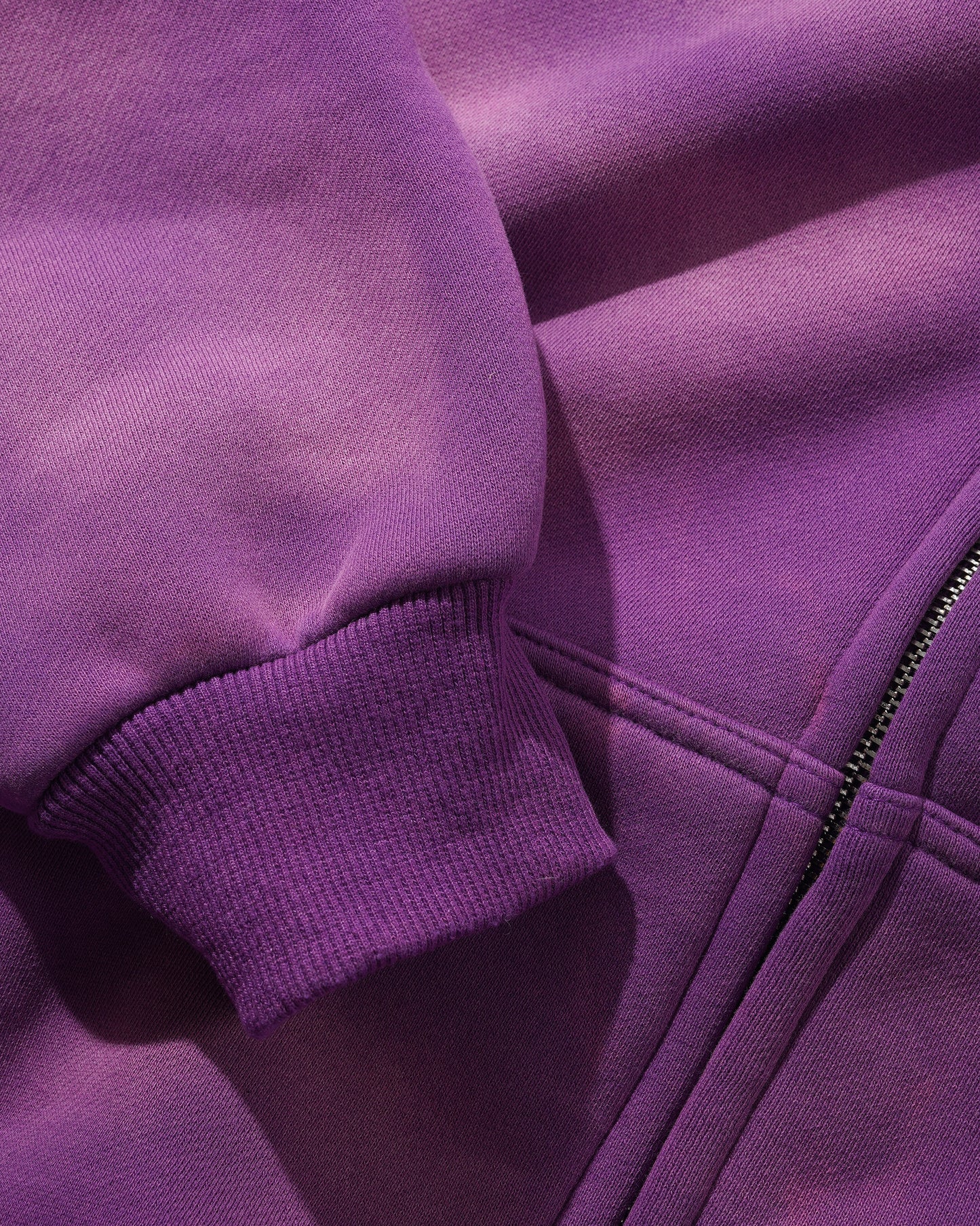Butter Goods Encounter Zip Hoodie - Washed Purple