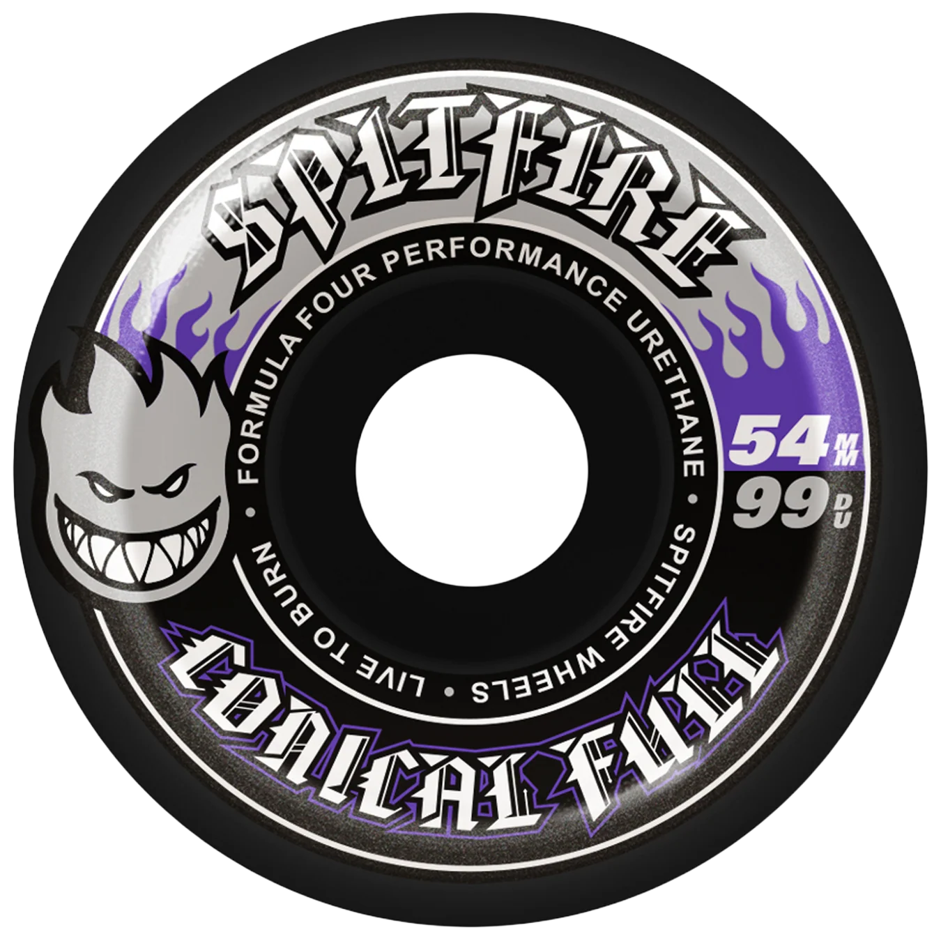 Spitfire Formula Four Team Color Pack Conical Full Wheels - 99D 54mm