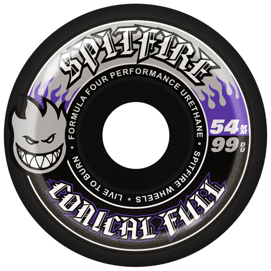 Spitfire Formula Four Team Color Pack Conical Full Wheels - 99D 54mm
