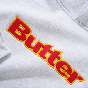 Butter Goods Felt Logo Applique Hoodie - Ash