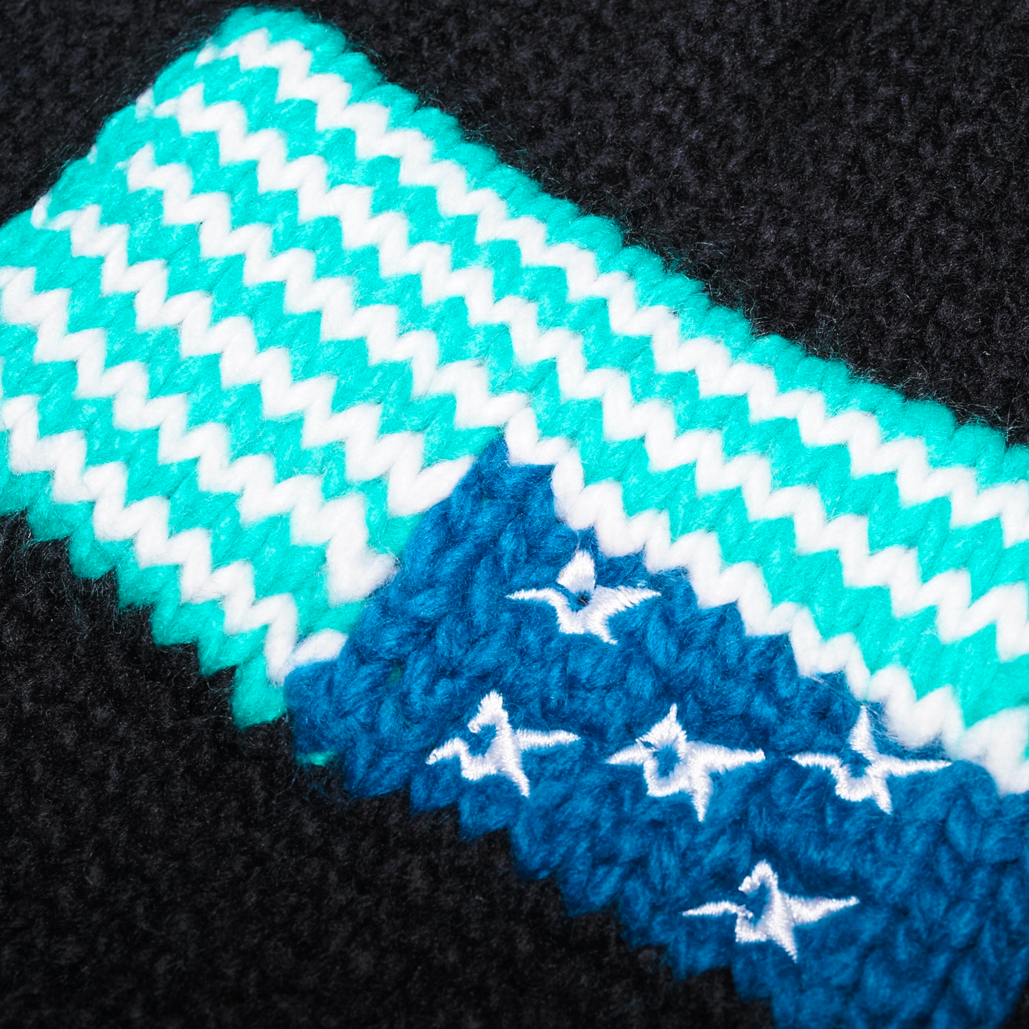 Carpet Company Knit Flag Beanie - Black