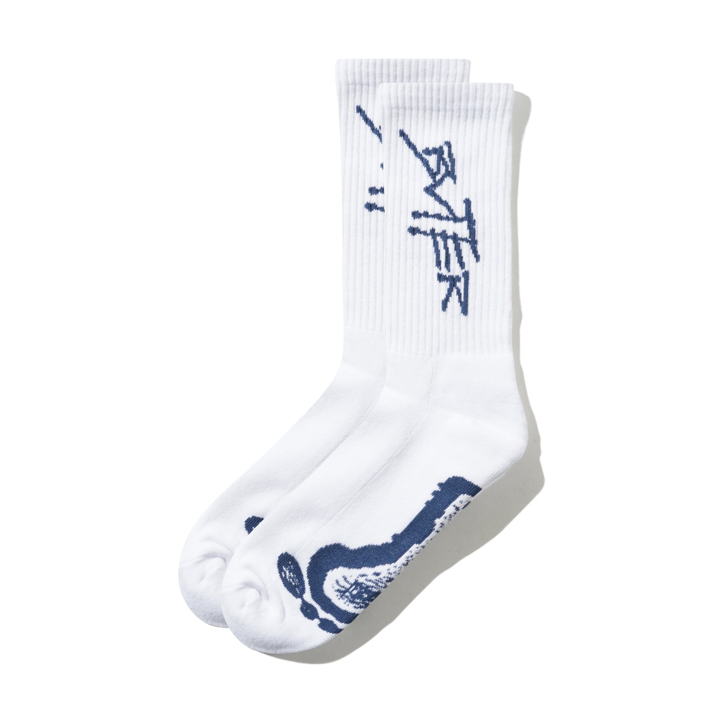 Butter Goods Footprints Socks - White
