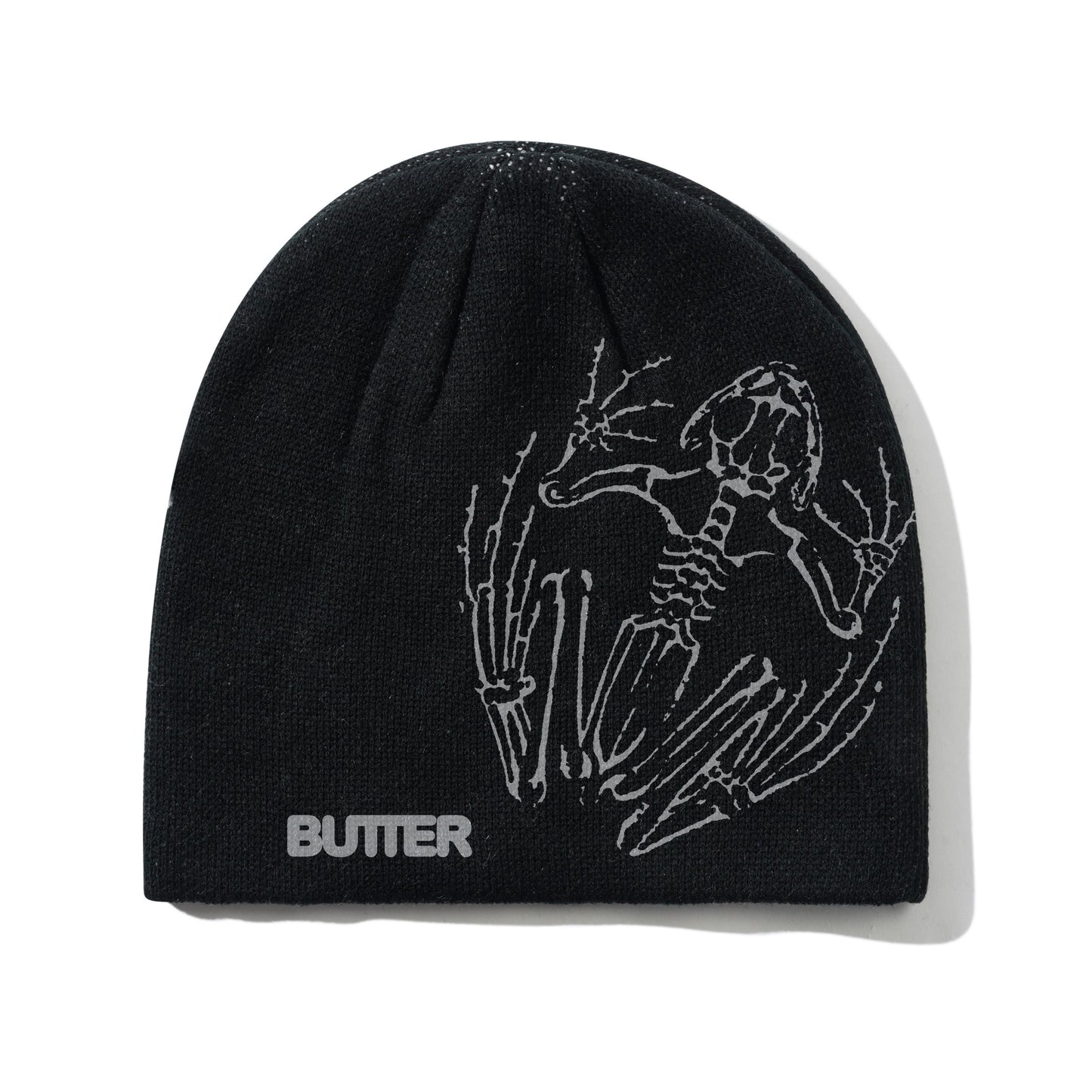 Butter Goods Fossil Skully Beanie - Black