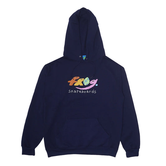 Frog Dino Logo Hoodie - Navy