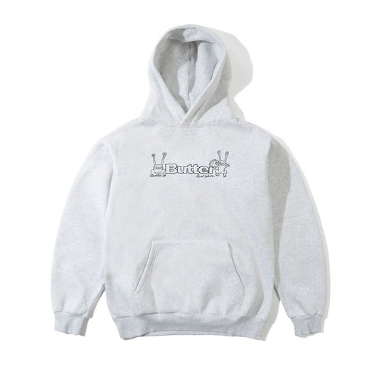 Butter Goods x Daniel Johnston Frog Logo Pullover Hood - Ash
