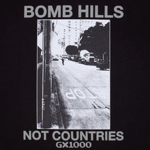 Load image into Gallery viewer, GX1000 Bomb Hills Not Countries Tee - Black/Grey