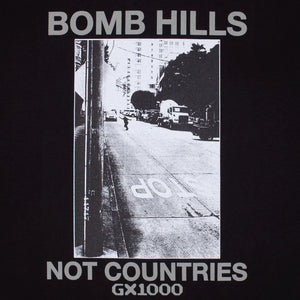 GX1000 Bomb Hills Not Countries Tee - Black/Grey
